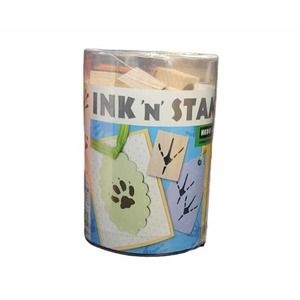 Stamping Set Animal Prints Hero Arts 18 Stamps Ink Pad New Sealed Rubber Wood